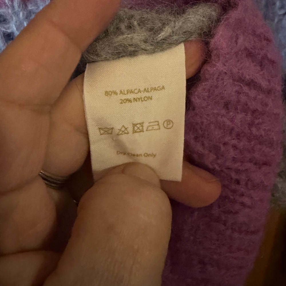 Free People | multicolor striped wool blend Unicorn Sweater Large - Picture 6 of 6